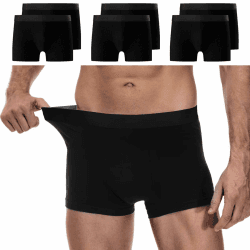 YouShow Boxershorts Herren 6er Pack - Retroshorts Unterwäsche Boxer Schwarz 😎🩲 Angebot bei HelloDeals