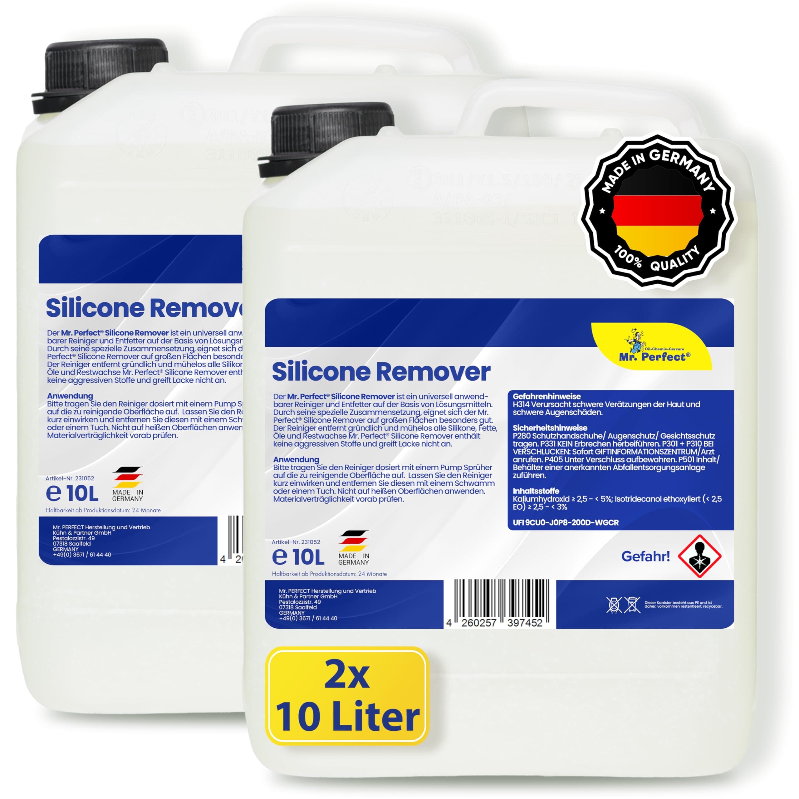 Mr. Perfect® - Silikonentferner 2x10L | Wachsentferner für Autolack