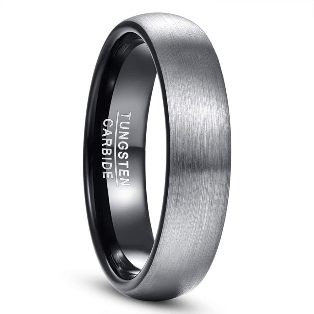 🌟 NUNCAD Paar Ringe Eheringe 4mm 6mm breit Wolfram Ring Herren/Damen 🌟