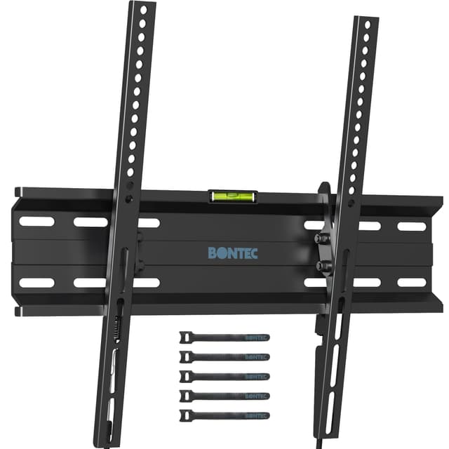 📺🔧 BONTEC TV Wandhalterung - Neigbare TV Halterung Ultraslim Universal - Bis zu 45kg - 23-60 Zoll LCD/LED/Plasma Fernseher