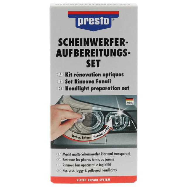 🚗✨ Presto 365171 Scheinwerfer-Aufbereitungs-Set Single 🛠️