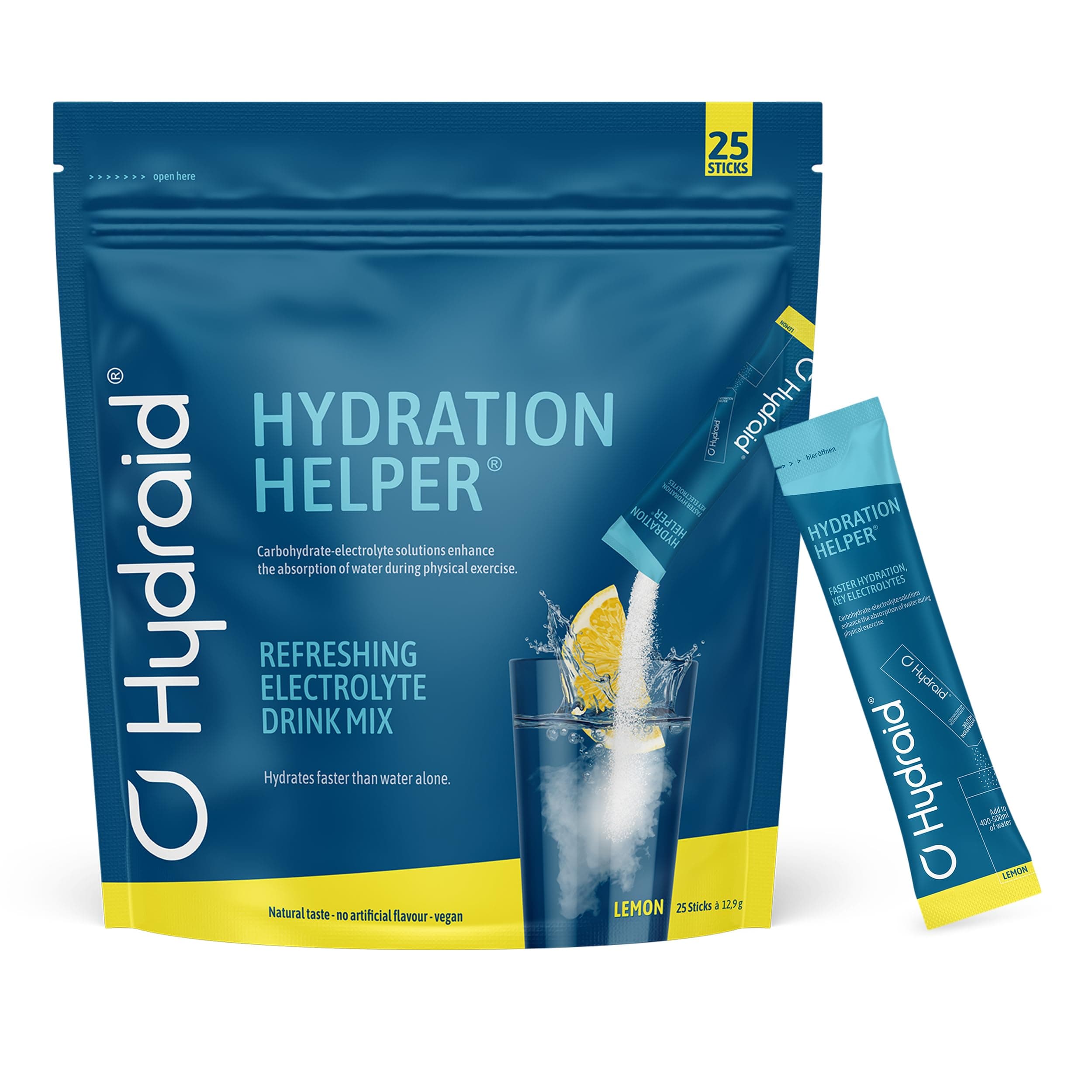 Hydraid Hydration Helper® LEMON – Elektrolyt Pulver mit 1118mg Elektrolyten