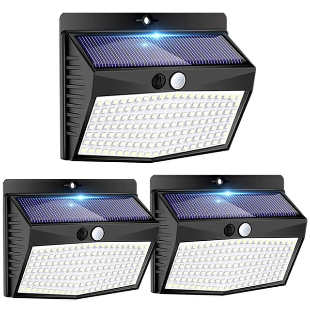 🌞 Peasur Solarlampen für Außen mit Bewegungsmelder [3 Stück] 138 LED Solarlampe Außen 🌿