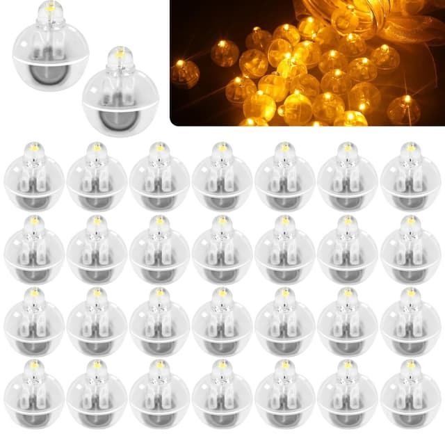 🎈🌟 Auting 30 Stück Mini LED Lichter für Luftballons und Partys 🎉🏮