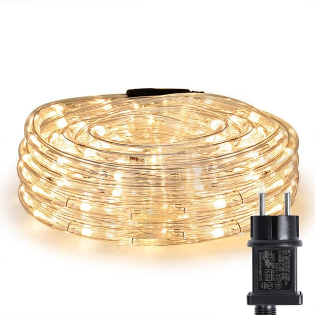 LE 10m LED Lichterschlauch 240 LEDs wasserfest Warmweiß - Sonderangebot! 🎄🎅