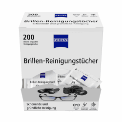 ZEISS Brillen-Reinigungstücher mit Alkohol 200 Stück 🌟 Angebot bei HelloDeals