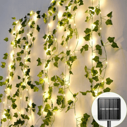 🌟 Großer Deal! Solar Lichterkette Außen mit 120 LED Efeu Lichtern - Nur 17.09€ Angebot bei HelloDeals