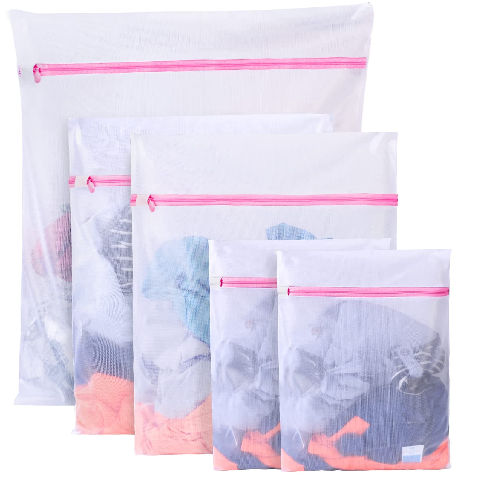 🌟 Boxlegend Wäschenetz 5er Set - Wäschesack mit Reißverschluss