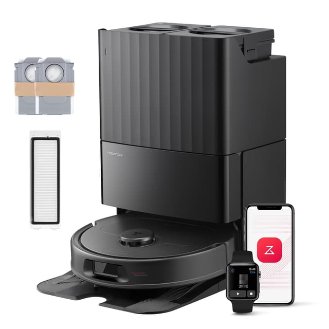 🤖🧹 Roborock QV 35S-Set Saugroboter mit Wischfunktion, 10.000 Pa HyperForce Saugkraft