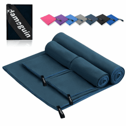 🌊🏋️‍♂️ damoguin 3er-Set Mikrofaser Handtuch, Groß & Klein Schnelltrocknende Fitness Handtücher 🌊🏋️‍♂️ Angebot bei HelloDeals