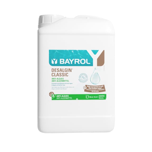 BAYROL Desalgin CLASSIC 3L - Algenmittel für kristallklares Poolwasser! 💧🏊‍♂️