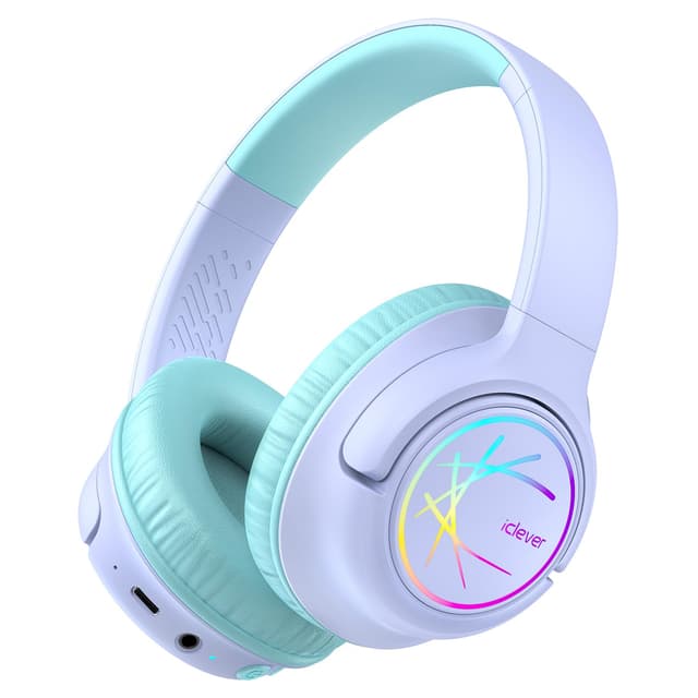 🎧 iClever Bluetooth Kopfhörer Kinder mit LED-Leuchten - 43 Stunden Spielzeit!