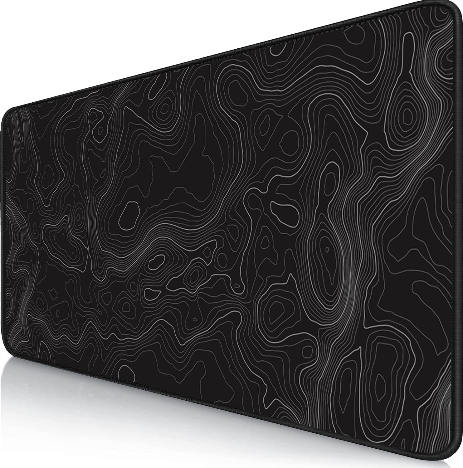 🖱️ Owege Gaming Mauspad XXL 900 x 400 mm Artistic Curve Mousepad 🎨 Groß Vernähte Kanten Wasserdicht Anti-Rutsch für PC, MacBook, Laptop