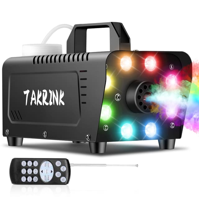 🎉 TAKRINK 900W Nebelmaschine Rauchmaschine Smoke Machine 16 Farben RGB Lichteffekt 🎈