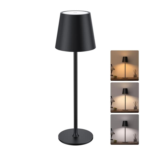 JACKYLED Tischlampe Kabellos - Wiederaufladbar und Vielseitig Einsetzbar 🌟