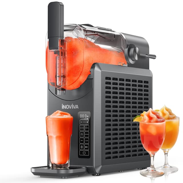 INOVIVA Slush Maschine, 2L Slushie Maschine für Zuhause mit Selbstreinigung 🍹
