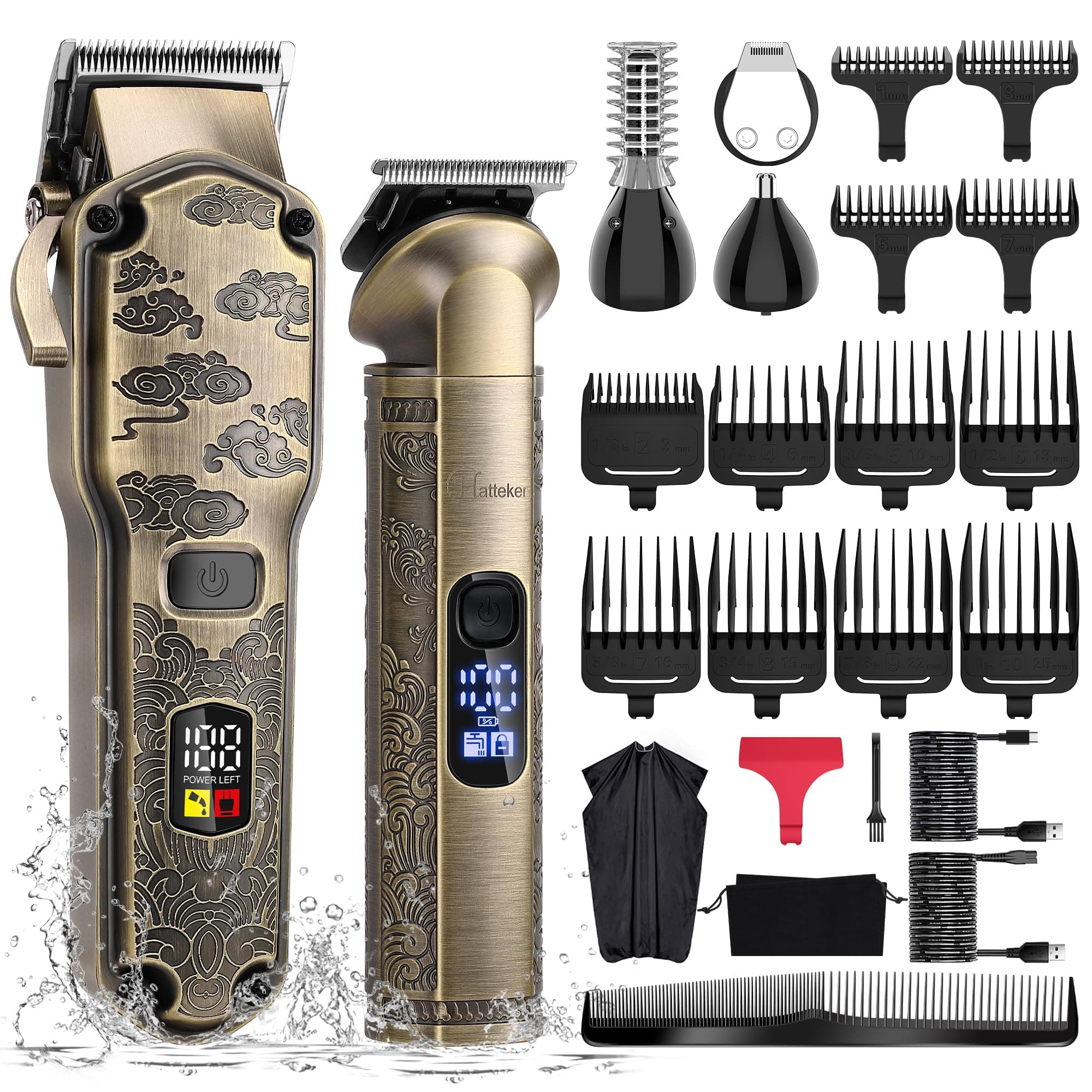 Professionelles Haarschneide- und Trimmer-Pflegeset 🌟 24-teilig
