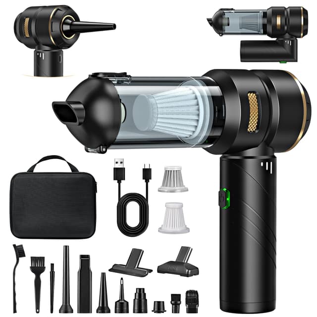 🌟 Handstaubsauger Akku 4-in-1, Auto Staubsauger Stark, 25000PA Handstaubsauger Kabellos 🌟