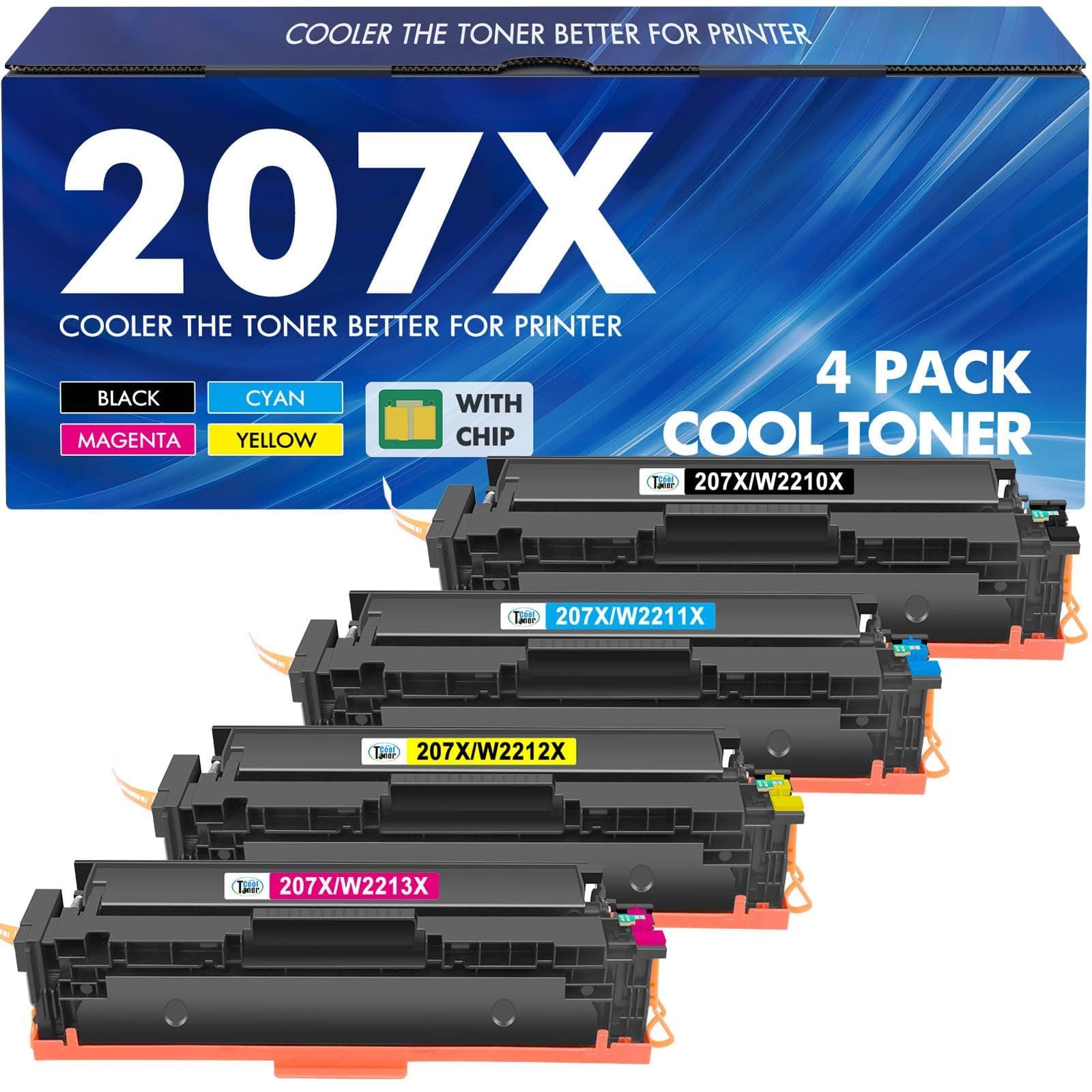 🔥 207X 207A MFP M283fdw Toner: Kompatibel für HP Color Laserjet Pro MFP M283fdw