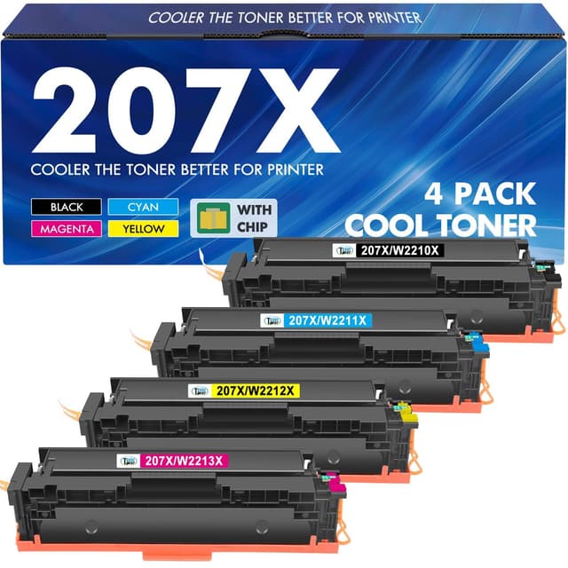 🔥 207X 207A MFP M283fdw Toner: Kompatibel für HP Color Laserjet Pro MFP M283fdw