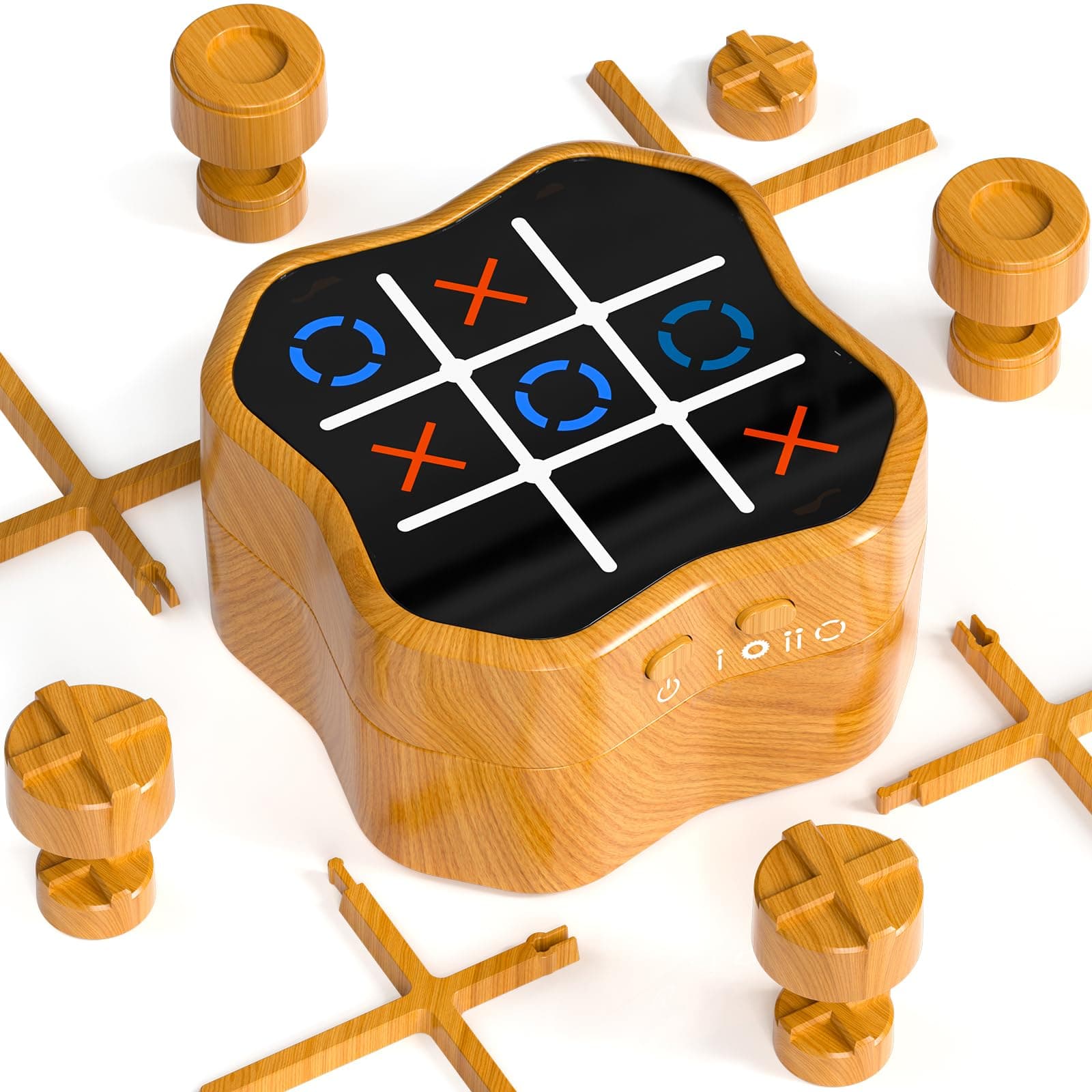 🔥 Hot Bee 4 in 1 Elektronisches Tic Tac Toe - Interaktives Spiel für 1-4 Spieler 🎮