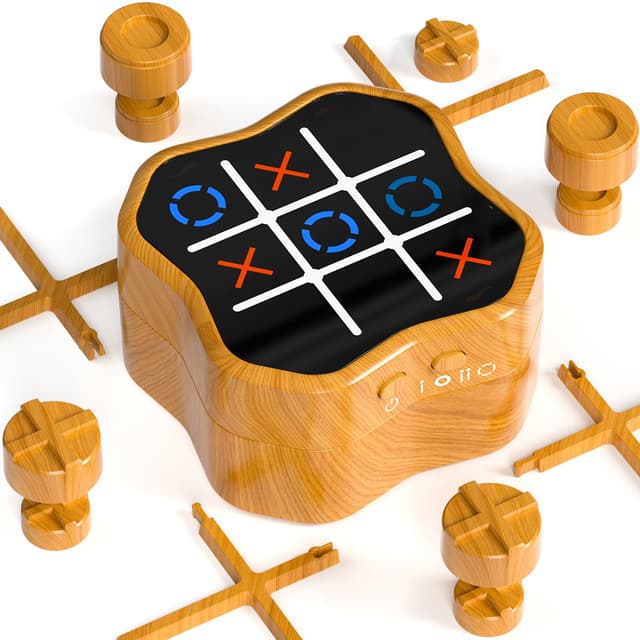 🔥 Hot Bee 4 in 1 Elektronisches Tic Tac Toe - Interaktives Spiel für 1-4 Spieler 🎮