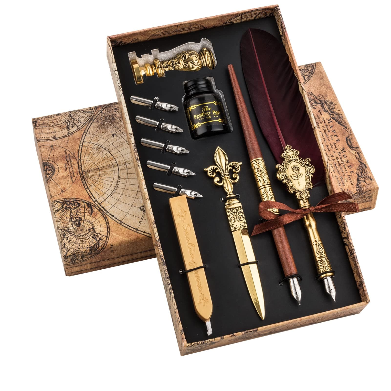 🖋️🎁 Hethrone Quill Pen Feather Pen Kalligraphie-Stifte-Set 🎁🖋️