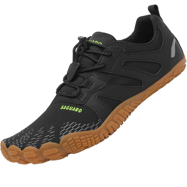 👟🌞 SAGUARO Barfußschuhe Herren Damen Traillaufschuhe 39 EU Sommer Schwarz 🏃‍♂️🏃‍♀️