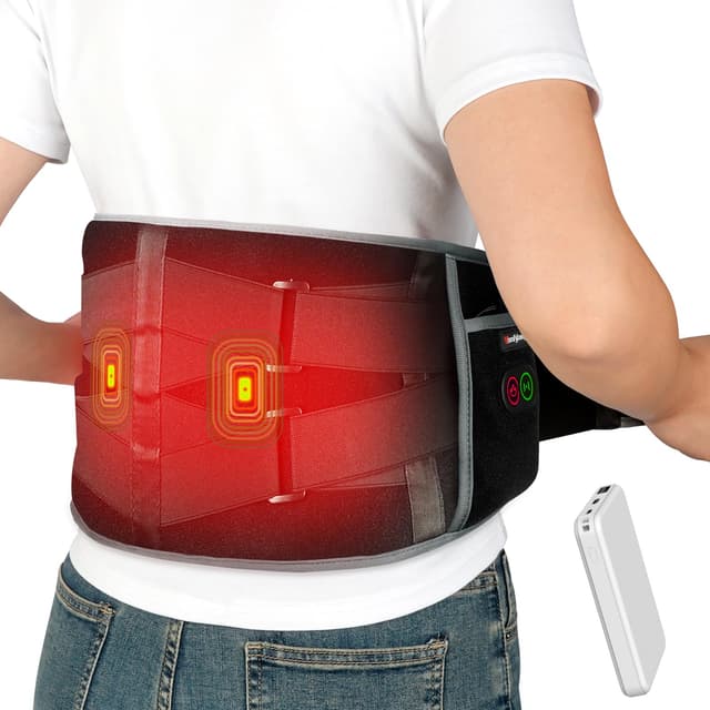 🔥 Comfytemp Wärmegürtel Vibrationsmassage für Rücken - Kabellos und tragbar! 🎁