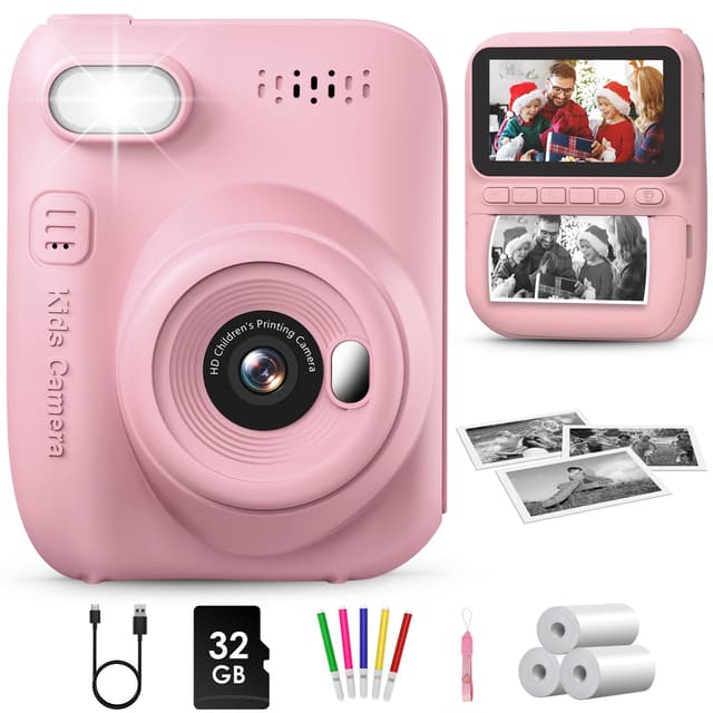 GREENKINDER Sofortbildkamera Kinder,14MP 3.0 Zoll Bildschirm Kinderkamera 📸🎨