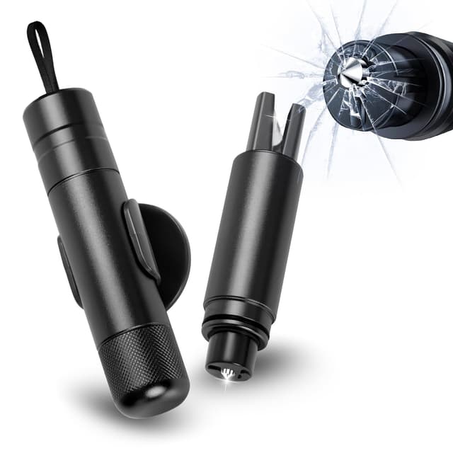 🔨🚗 Sosayet 2 In 1 Gurtschneider Notfallhammer - 2 Stück Hammerdex Glasbrecher 🔨🚗
