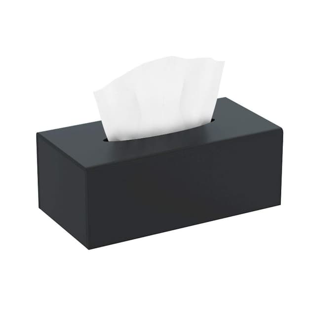 HIIMIEI Kosmetiktücherbox - Mattschwarz Acryl Taschentuchbox