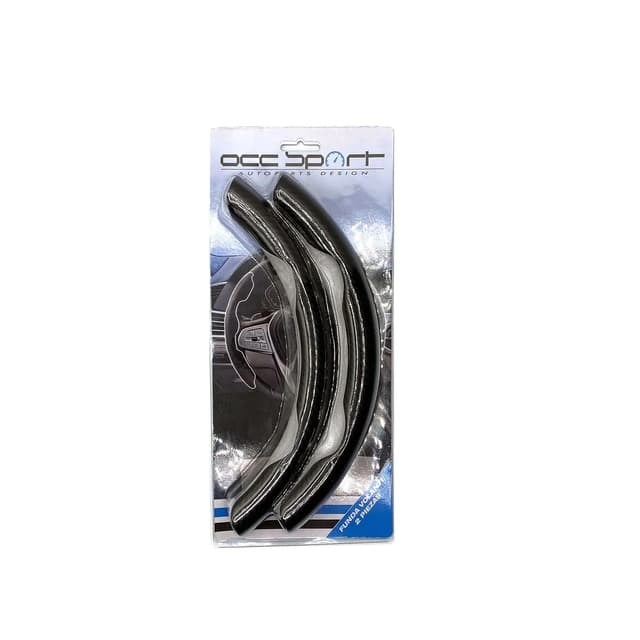🏎️✨Sonderangebot: OCC MOTOR SPORT Lenkradabdeckung 2 Stück - Grau/Schwarz Carbon Effekt