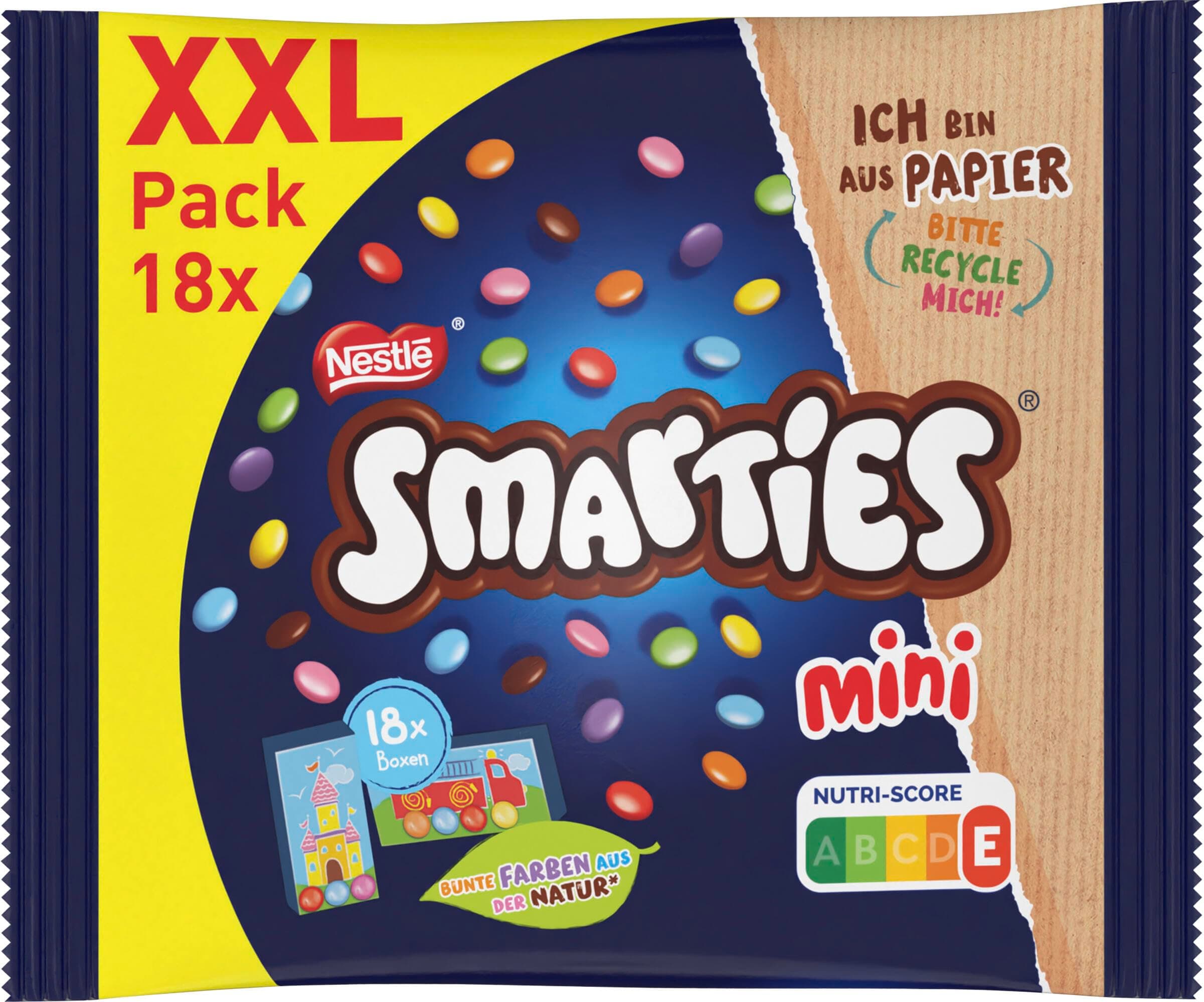 🍬 Nestlé SMARTIES Mini XXL Beutel: Bunte Schokolinsen zum Teilen und Snacken! 🌈🍫