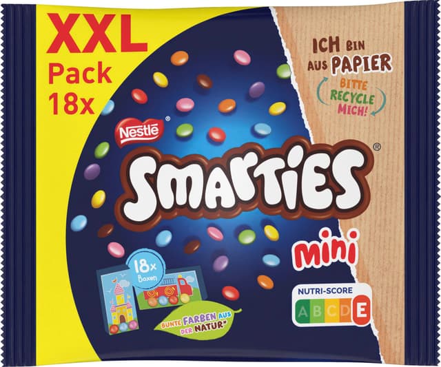 🍬 Nestlé SMARTIES Mini XXL Beutel: Bunte Schokolinsen zum Teilen und Snacken! 🌈🍫