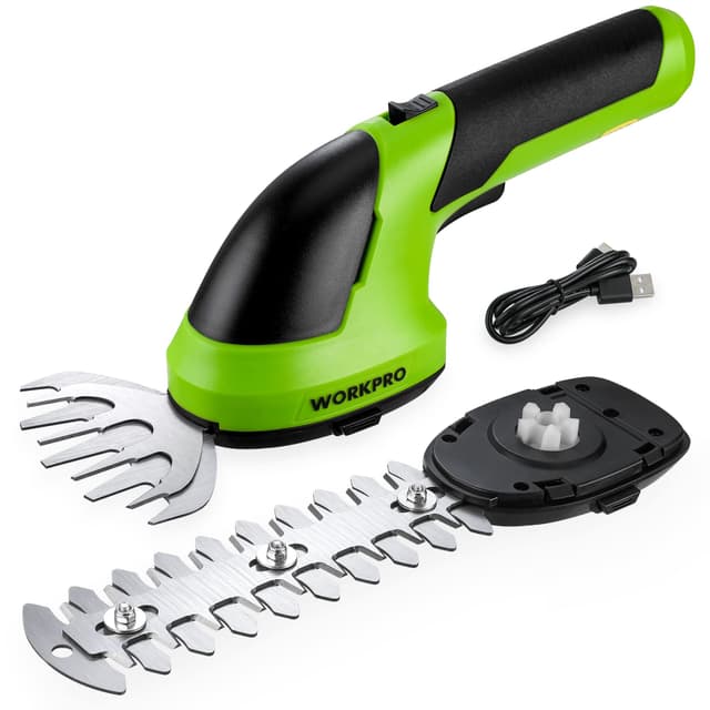 🌿🌟 Reduzierter Preis! WORKPRO Gartenschere Akku 7,2V Grün 🌟🌿