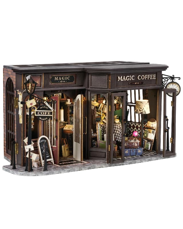 CUTEBEE DIY Miniature House,Puppenhaus Miniatur Haus Selber Bauen Kit Plus Staubschutzhülle