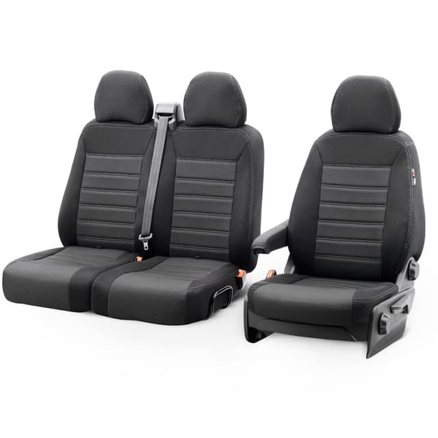 🚗 otoM Original Design Sitzbezüge aus Stoff 2+1 für Volkswagen T5 2003-2015 🌟