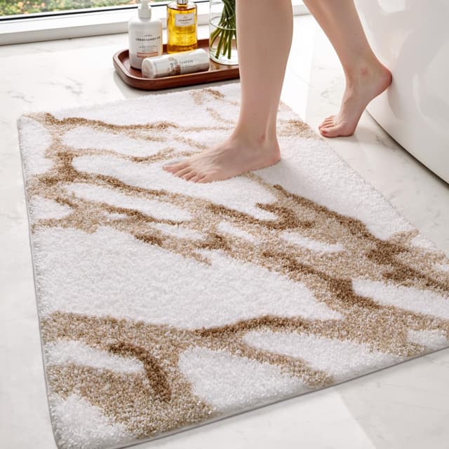 🛁 DEXI Badematte rutschfest 44 x 76 cm, waschbar Badezimmerteppich weich Badteppich Mikrofaser Saugfähig Badvorleger Duschvorleger 🚿