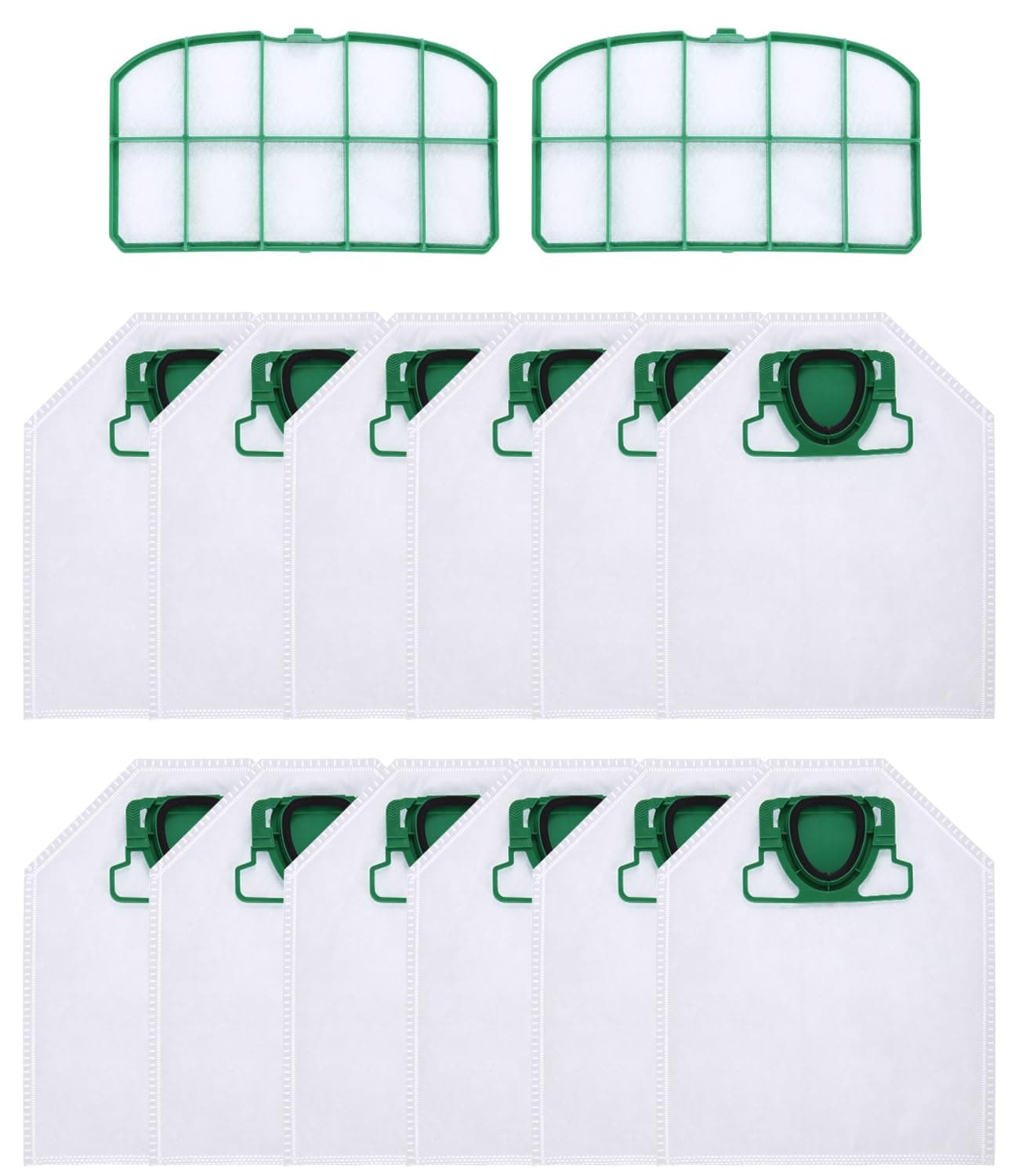 🔥 Super Deal! 10 Staubsaugerbeutel für Vorwerk Kobold VK200 FP200 Absaugstation mit 2 HEPA-Filtern
