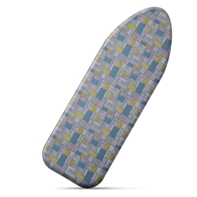 🔥 Cozary Bügelbrettbezug 125 x 45 cm - Blau-grau Kariert 🌟