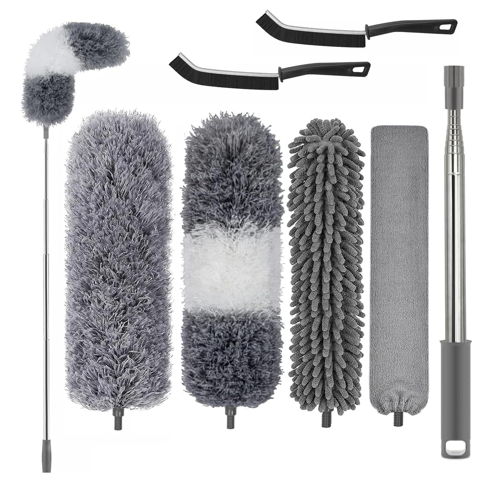 🌟Sparen Sie bei der Hausarbeit! Staubwedel Teleskop Waschbar Set🌟