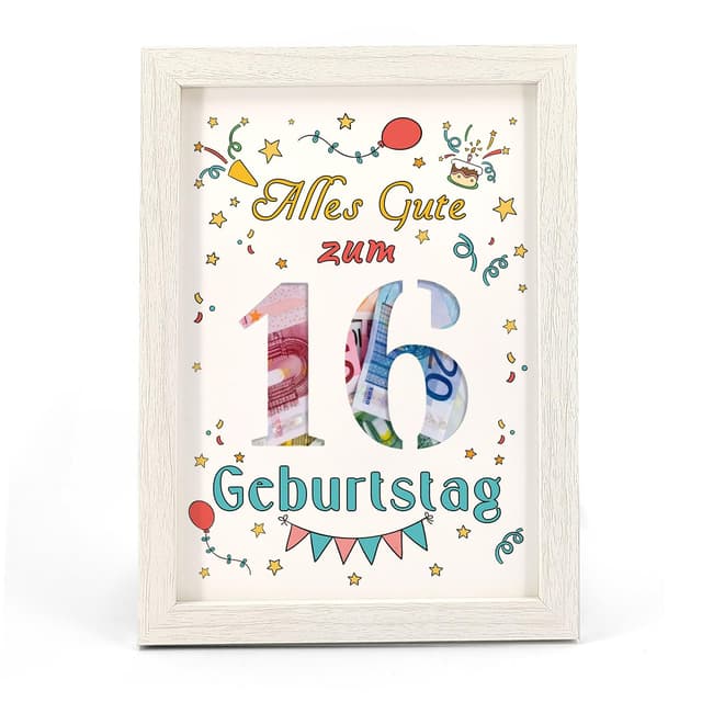 Kreative Geldgeschenkidee zum 16. Geburtstag 🎁