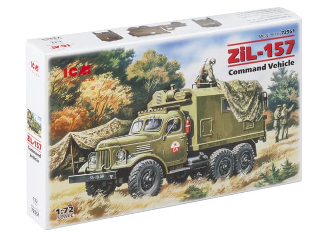 🚓 ICM 72551 Kommando-Fahrzeug Army Modellbau, Grau 🛠️