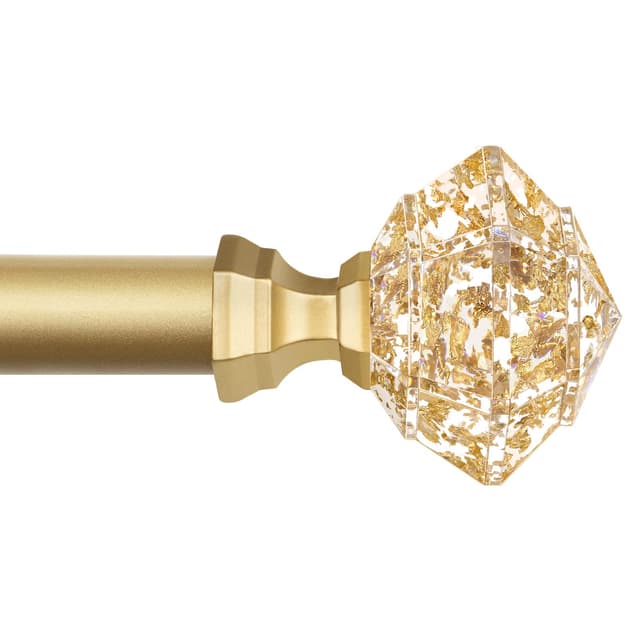 HOTOZON Gardinenstange Gold 80-148cm mit Diamant-Endstücke 🌟
