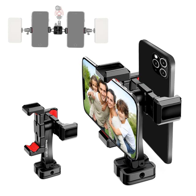 Manbily SP-12 Dual Handyhalterung Aluminium Stativ-Halterung 🤳📸