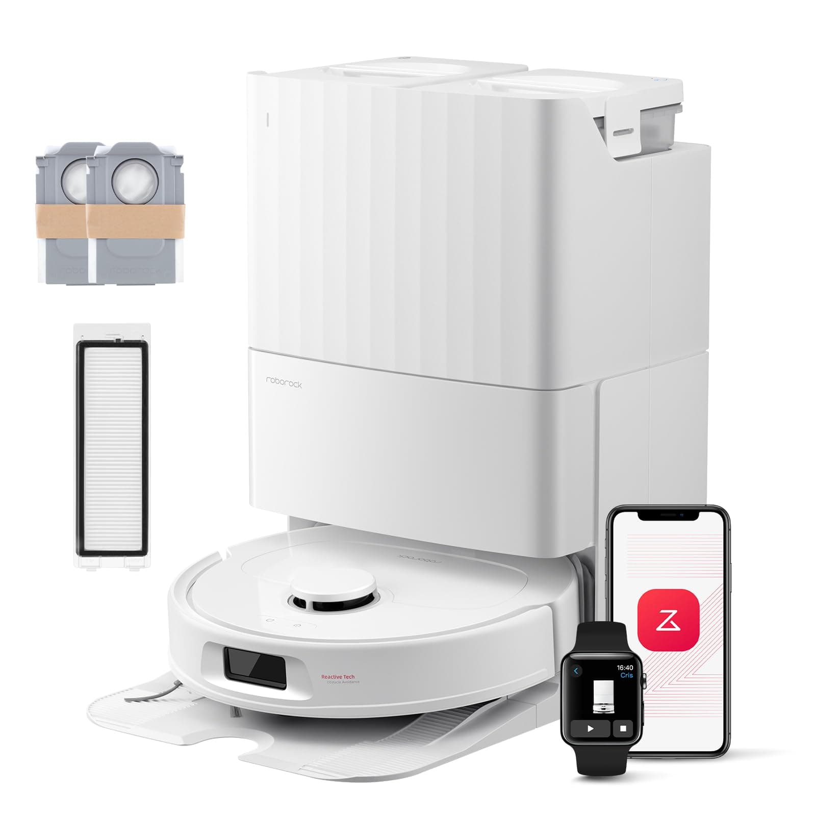 Roborock QV 35S-Set Saugroboter mit Wischfunktion, 10.000 Pa HyperForce Saugkraft 🤖🧹