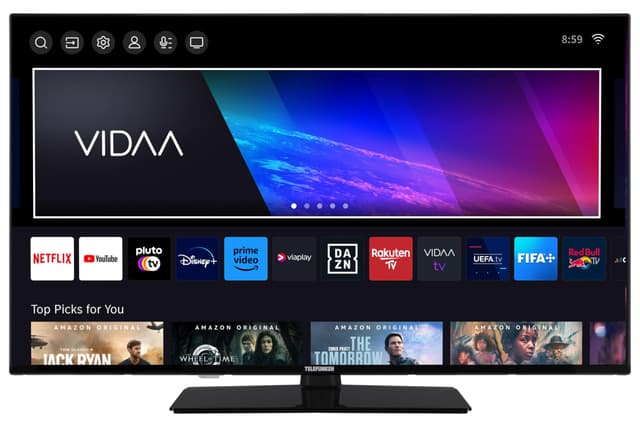 Telefunken Fernseher 43 Zoll Smart TV VIDAA XU43VP750M - 4K Fernseher UHD, HDR TV mit Dolby Vision