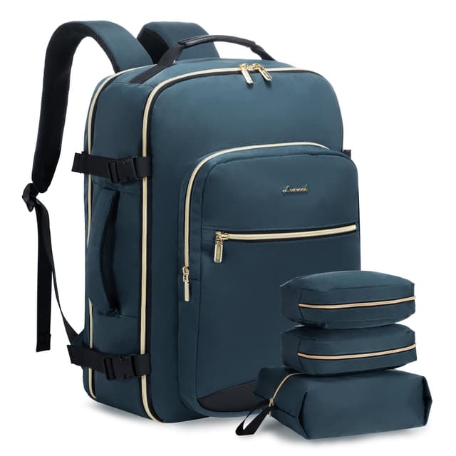 LOVEVOOK Handgepäck Rucksack Flugzeug, 40L Groß Reiserucksack Damen Kofferrucksack 😍