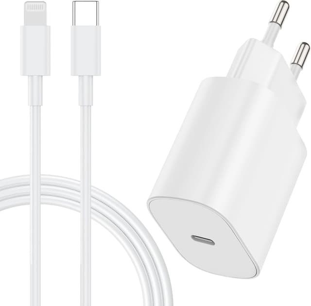 Schnellladegerät, 20W USB C Ladegerät mit Ladekabel 2M Original 📱🔋